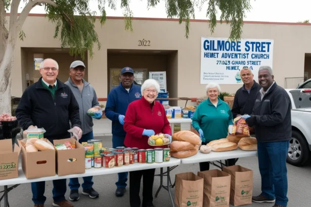 Gilmore Street in Hemet Food Bank 2022