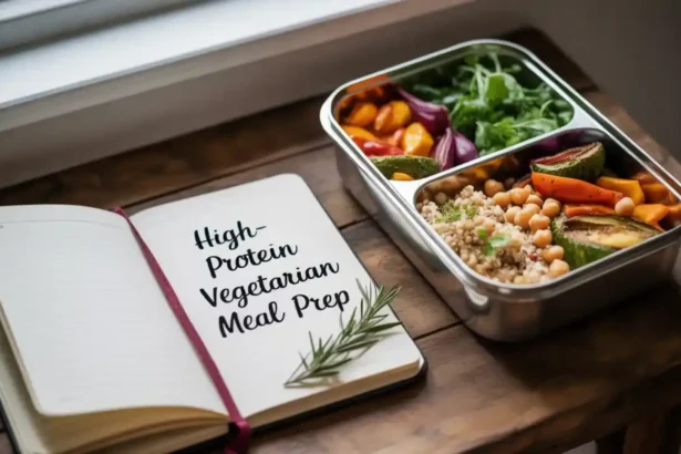 High-protein vegetarian meal prep