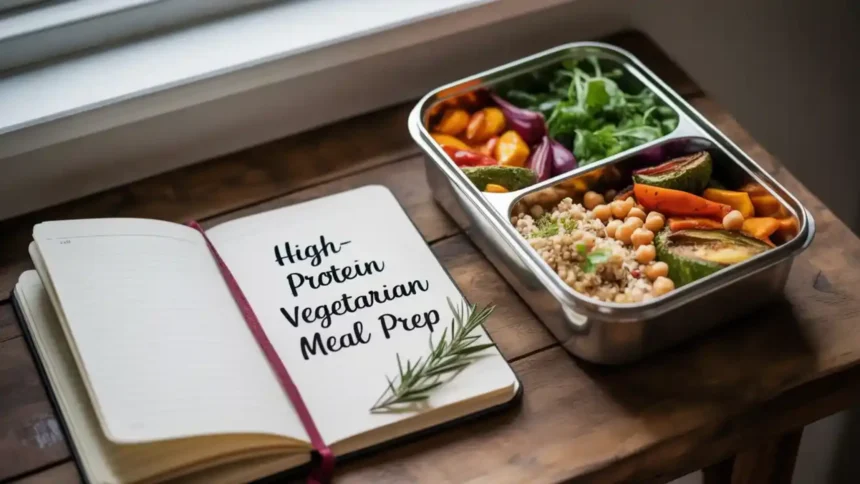 High-protein vegetarian meal prep