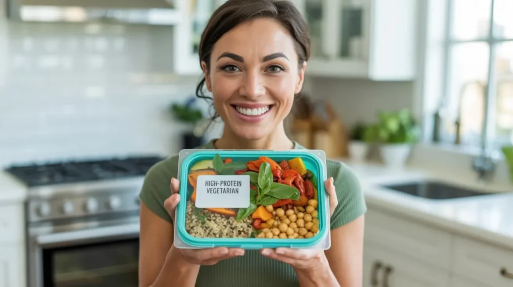High-protein vegetarian meal prep