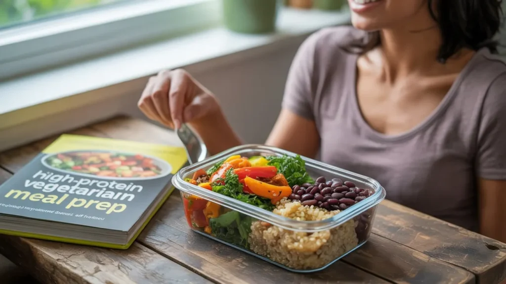 High-protein vegetarian meal prep