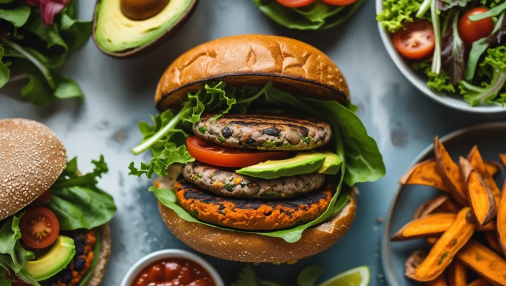 plant-based burgers